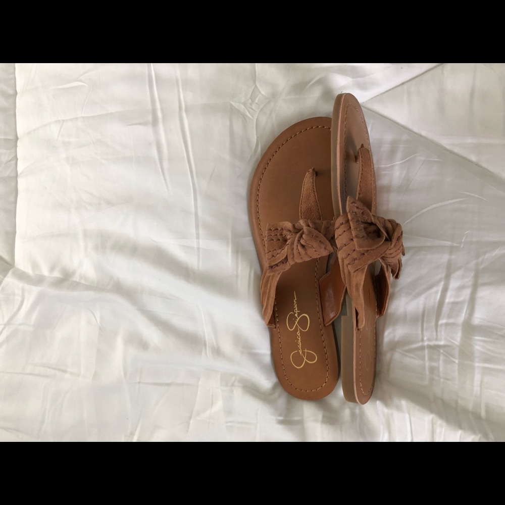 Almost new Jessica Simpson slide on sandals